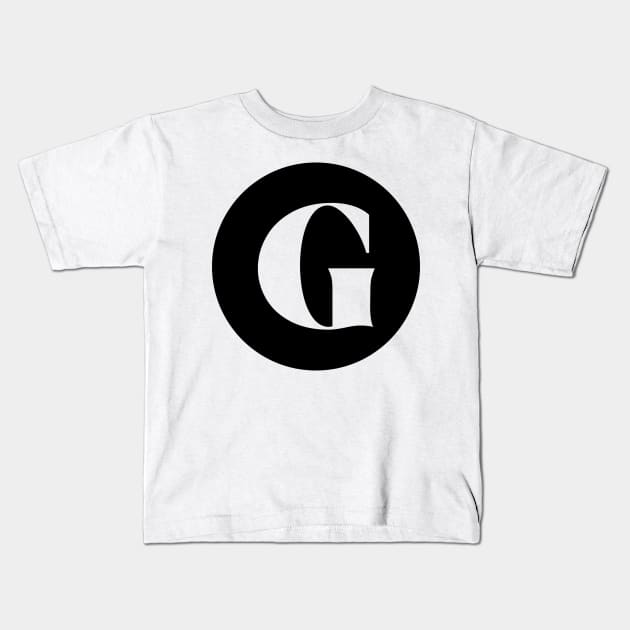 G (Letter Initial Monogram) Kids T-Shirt by n23tees